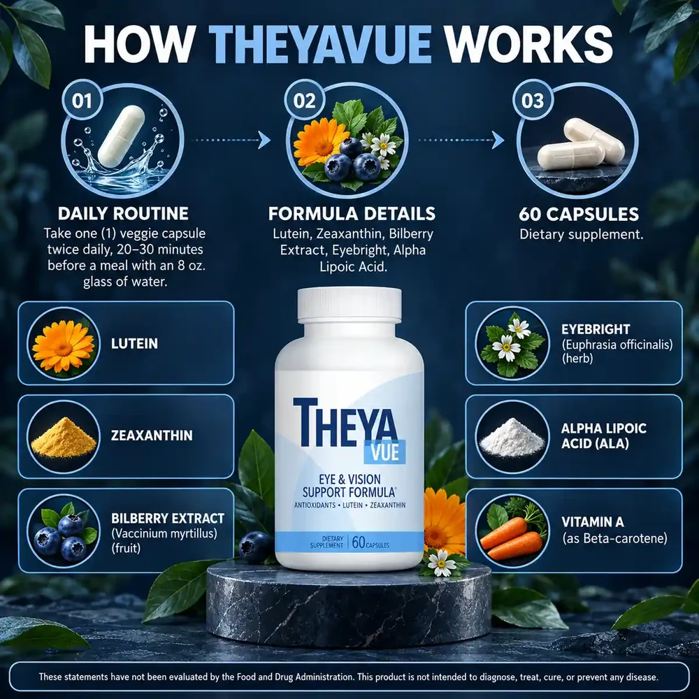 The How TheyaVue Works card supplied by the seller